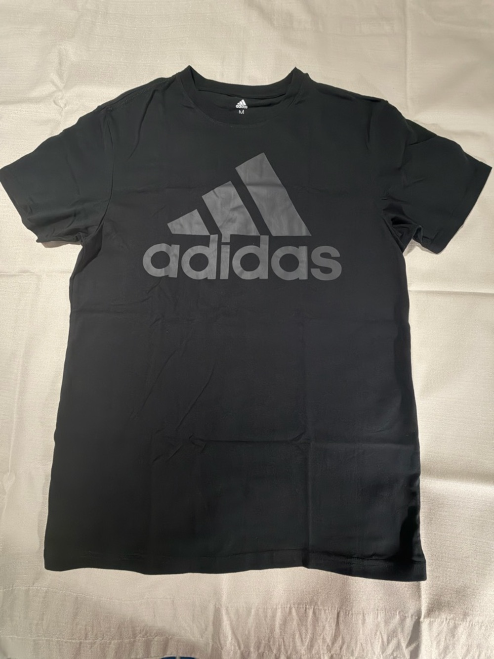 adidas Black Logo Short Sleeve Tee